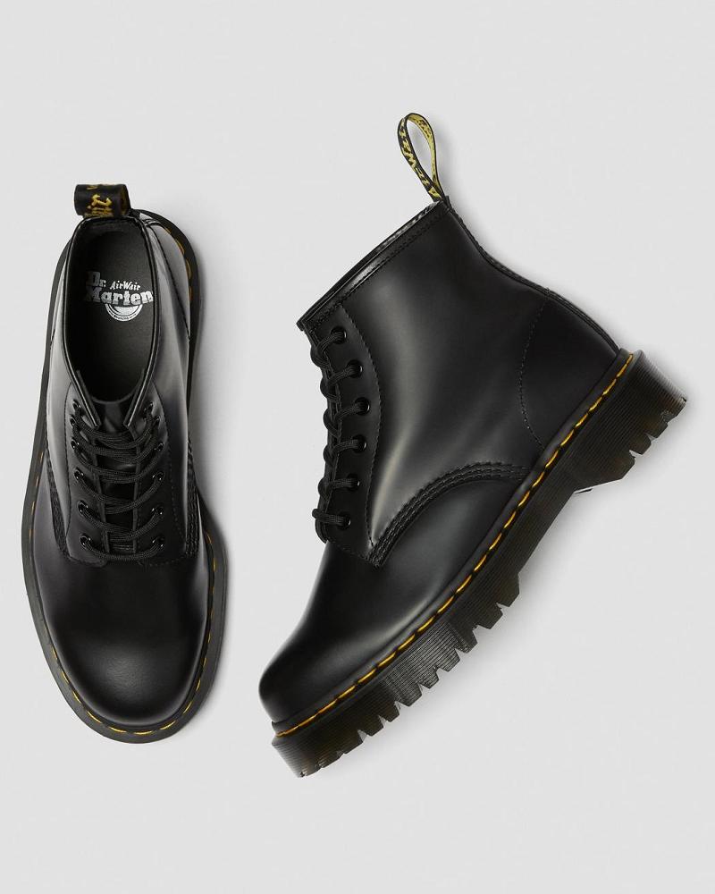 Black Women's Dr Martens 101 Bex Smooth Leather Ankle Boots | CA 3PJJ